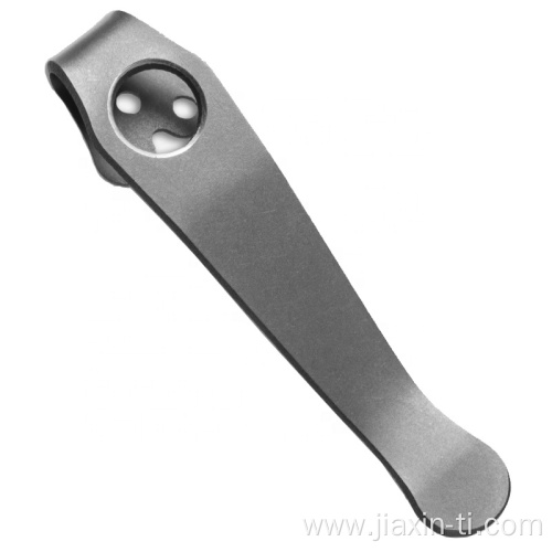 Titanium Pocket Clip for Paramilitary or Bugout